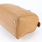 Loewe Vintage Anagram Mini Boston Leather Handbag Tote — view 4