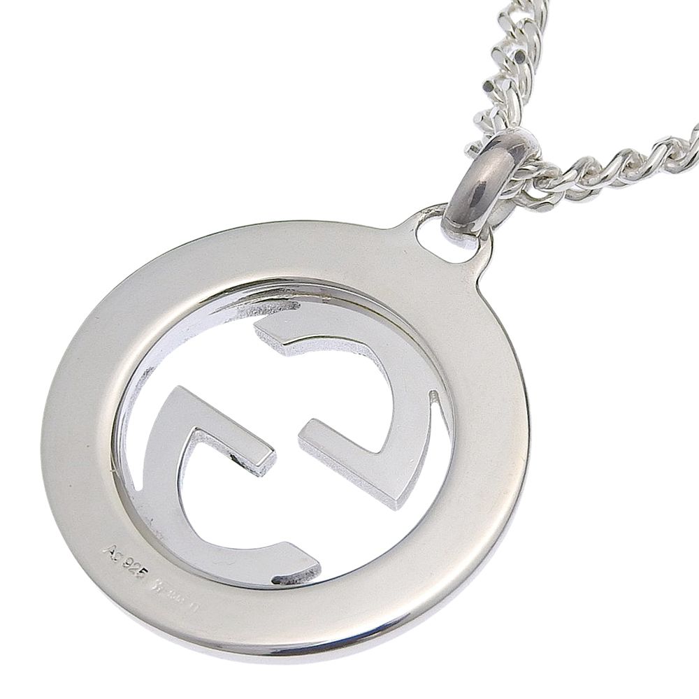 Gucci Interlocking G 925 Sterling Silver Necklace — view 3