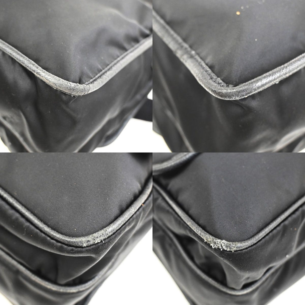 Prada Messenger Bag Black Nylon Saffiano — view 4