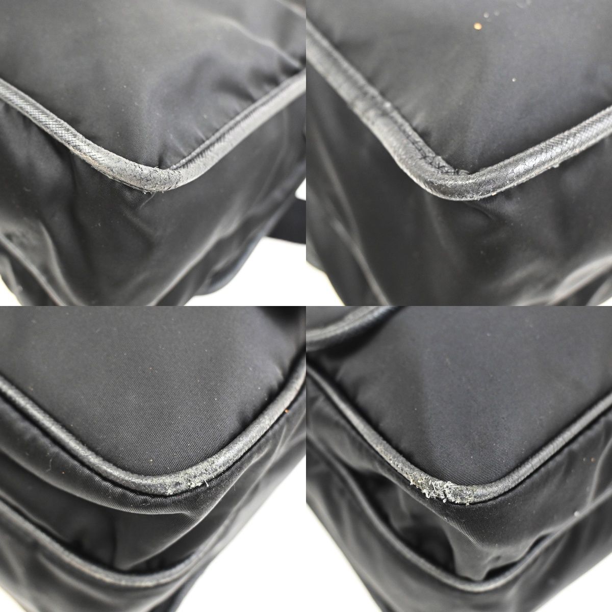 Prada Messenger Bag Black Nylon Saffiano — view 4