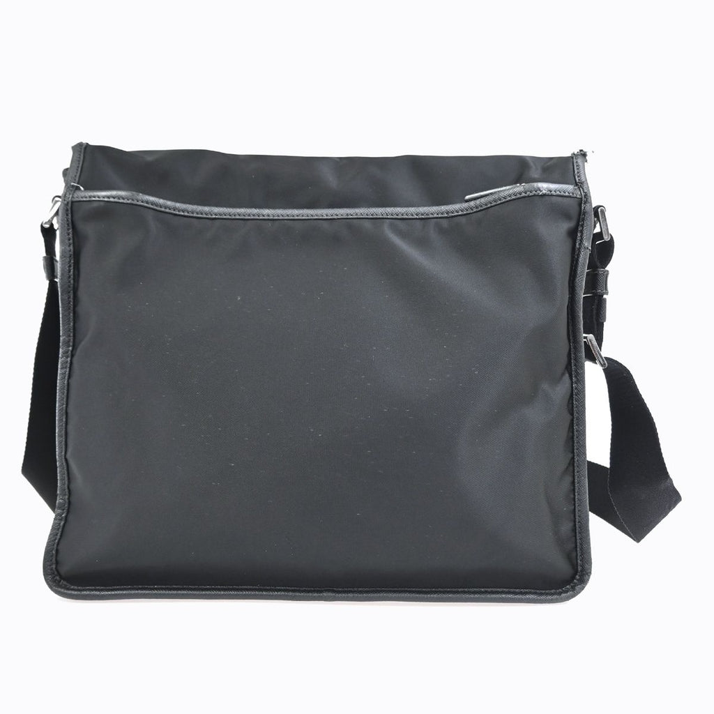 Prada Messenger Bag Black Nylon Saffiano — view 3
