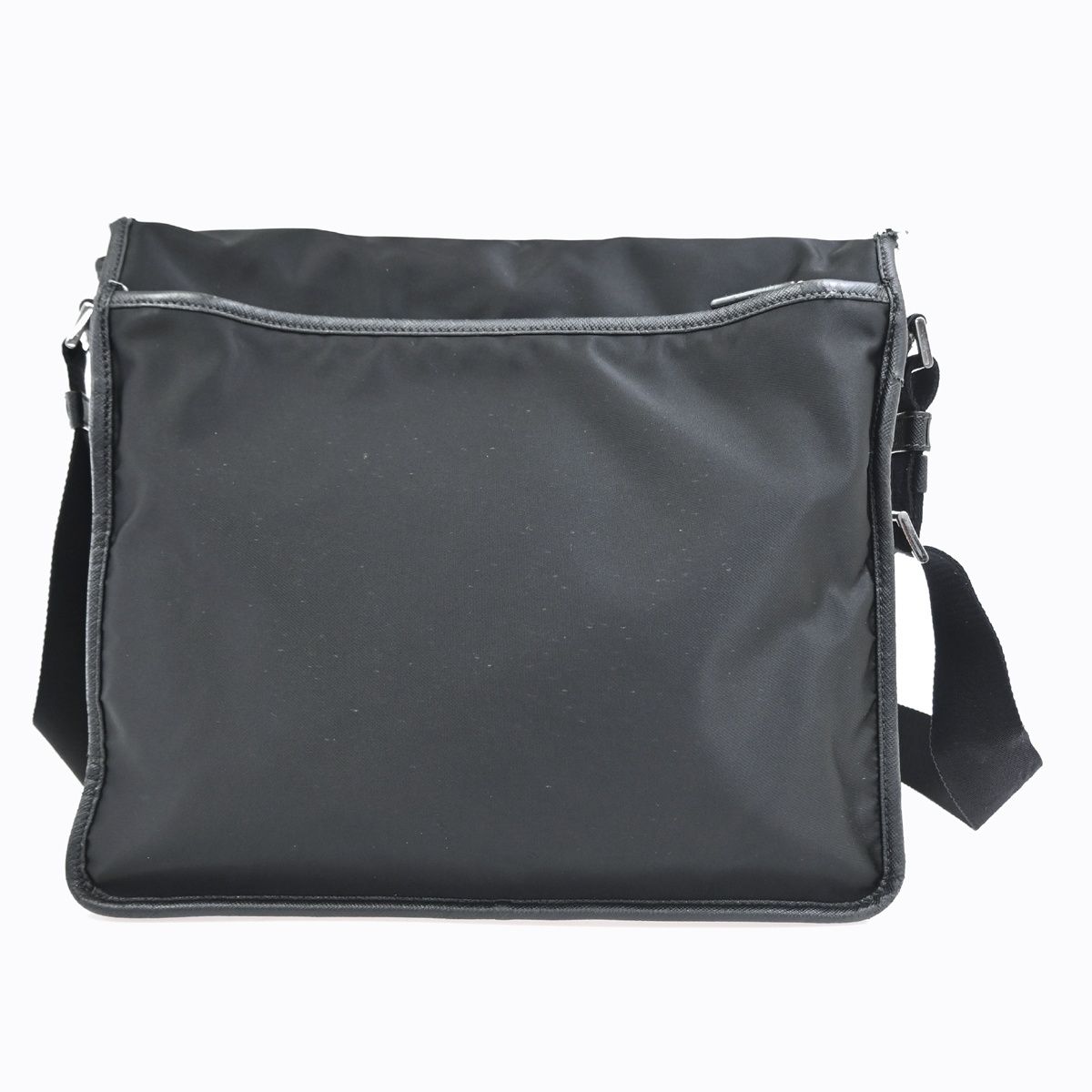 Prada Messenger Bag Black Nylon Saffiano — view 3