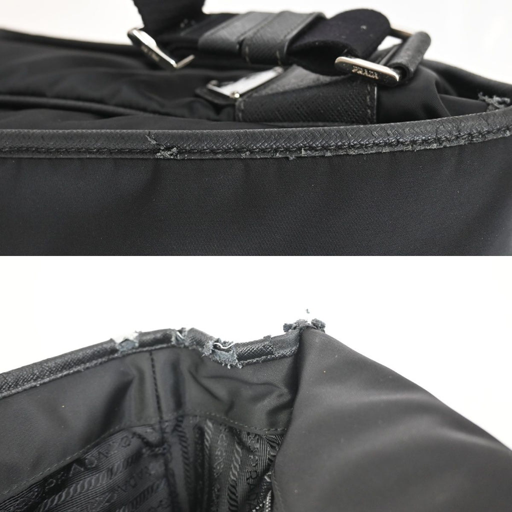 Prada Messenger Bag Black Nylon Saffiano — view 6