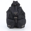 Prada Tessuto Nylon Triangle Logo Leather Backpack Shoulder Bag
