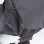 Prada Tessuto Nylon Triangle Logo Leather Backpack Shoulder Bag — view 8