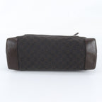 Gucci GG Canvas Leather Tote Bag Shoulder Hand Brown — view 6