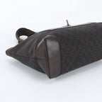 Gucci GG Canvas Leather Tote Bag Shoulder Hand Brown — view 5