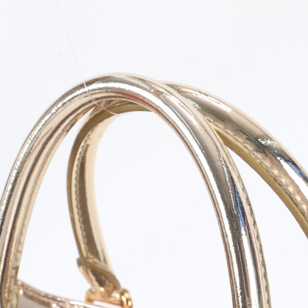 Louis Vuitton Monogram Miroir Sac Plat Leather Tote Bag Hand — view 2