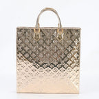 Louis Vuitton Monogram Miroir Sac Plat Leather Tote Bag Hand — view 3