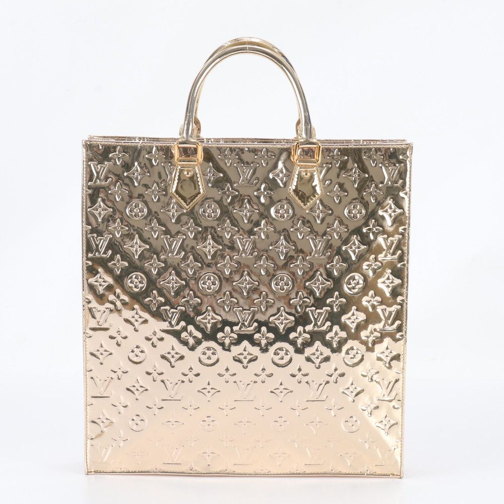 Louis Vuitton Monogram Miroir Sac Plat Leather Tote Bag Hand — view 3