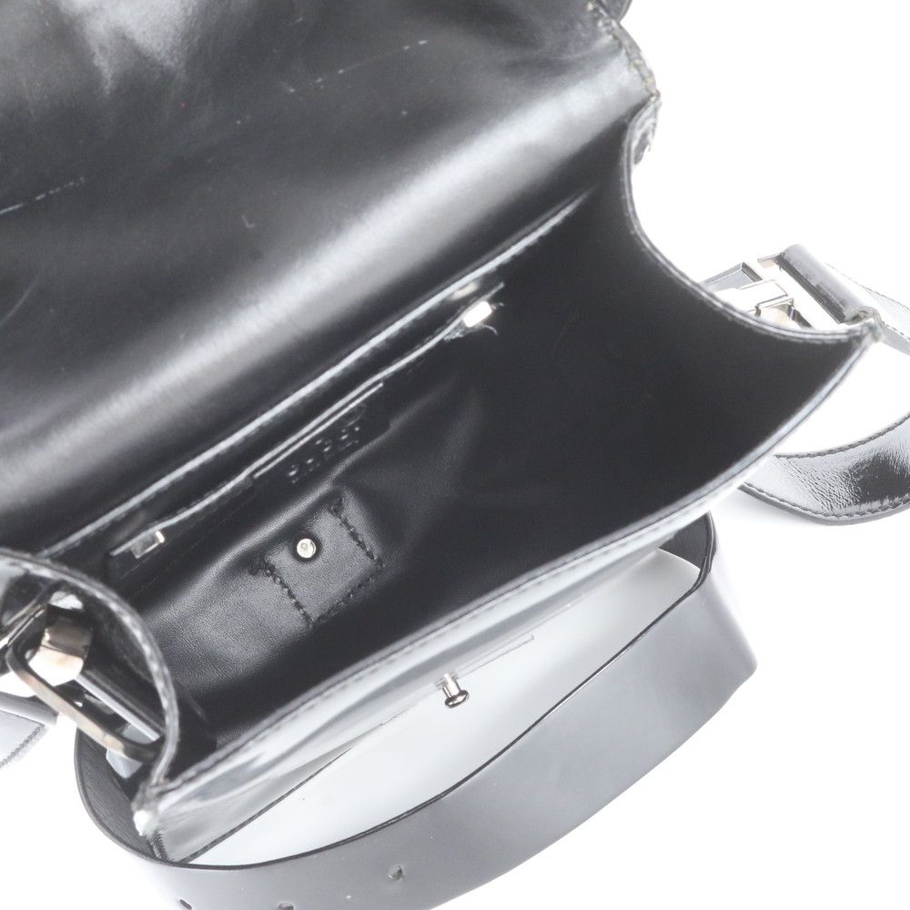 Gucci Leather Shoulder Bag Crossbody Black — view 7