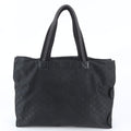Gucci GG Nylon Leather Tote Bag Shoulder Business Document Black