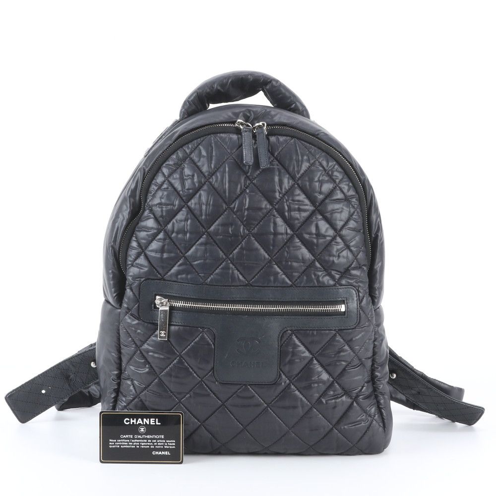 Chanel Coco Cocoon Leather Nylon Backpack