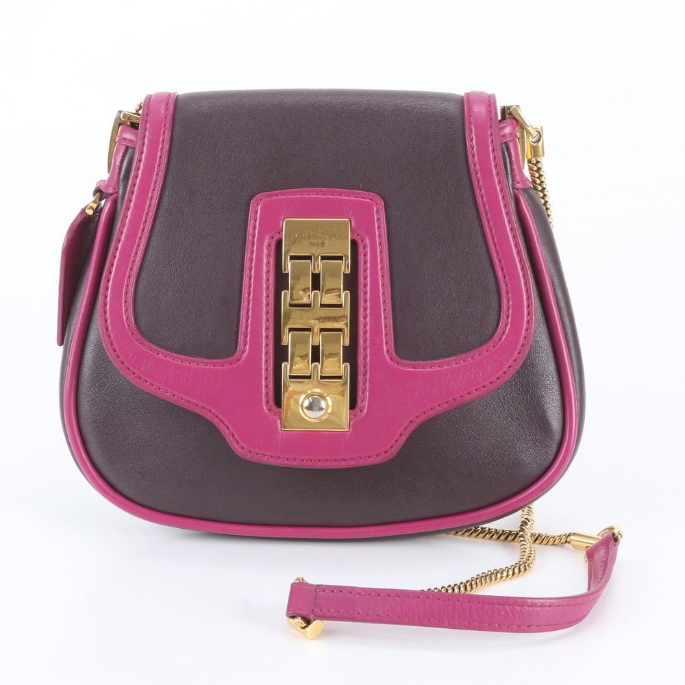 Louis Vuitton Art Deco Trapezio Chain Leather Shoulder Bag