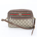 Gucci Vintage GG Supreme Sherry Line 119 02 087 Leather Shoulder Bag