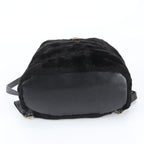 Fendi Leather Backpack Shoulder Bag Black — view 6