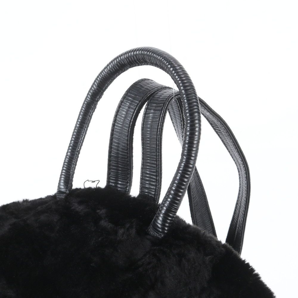 Fendi Leather Backpack Shoulder Bag Black — view 2