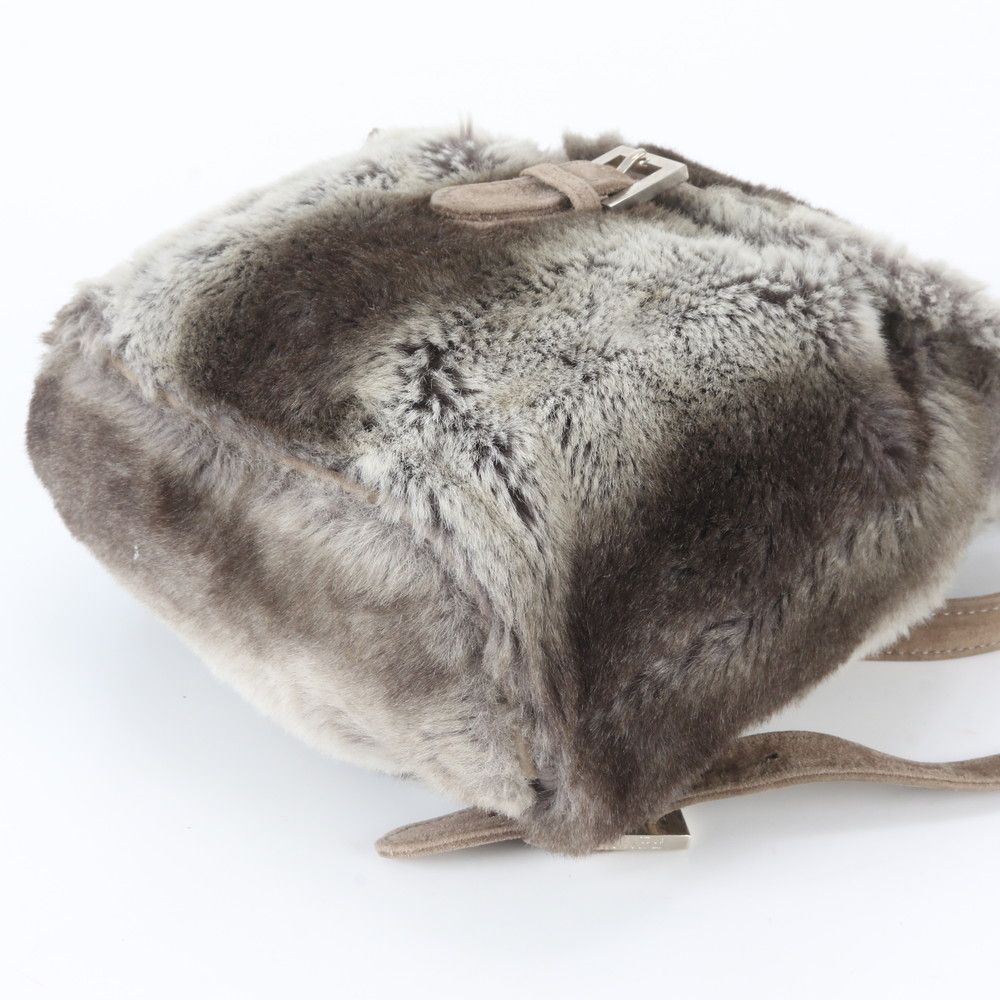 Fendi Fur Leather Backpack Shoulder Bag — view 4