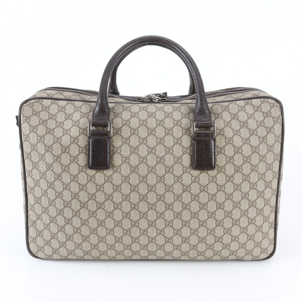 Gucci GG Supreme Leather Boston Bag Tote Carrie — view 3