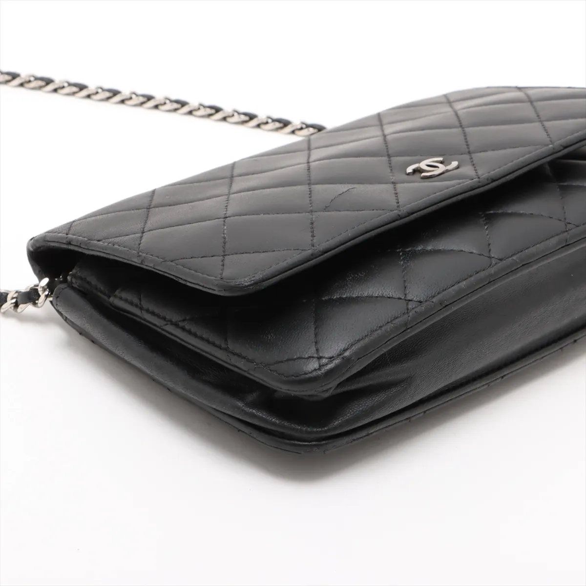 Chanel Quilted Lambskin Leather Wallet Crossbody — view 4