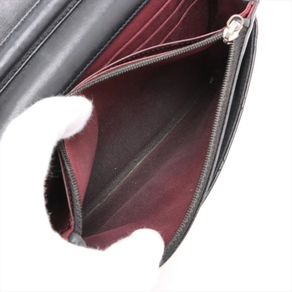 Chanel Quilted Lambskin Leather Wallet Crossbody — view 8