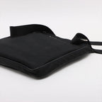Prada Tessuto Nylon Triangle Logo Leather Shoulder Bag Crossbody Messenger — view 3