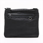 Prada Tessuto Nylon Triangle Logo Leather Shoulder Bag Crossbody Messenger — view 2