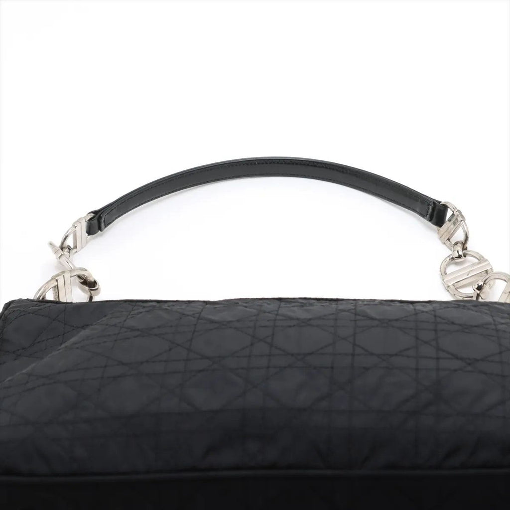 Dior Cannage Leather Chain Shoulder Bag Tote Black — view 6