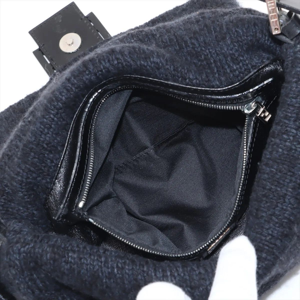 Fendi Mamma Baguette Bucket Leather Shoulder Bag — view 8