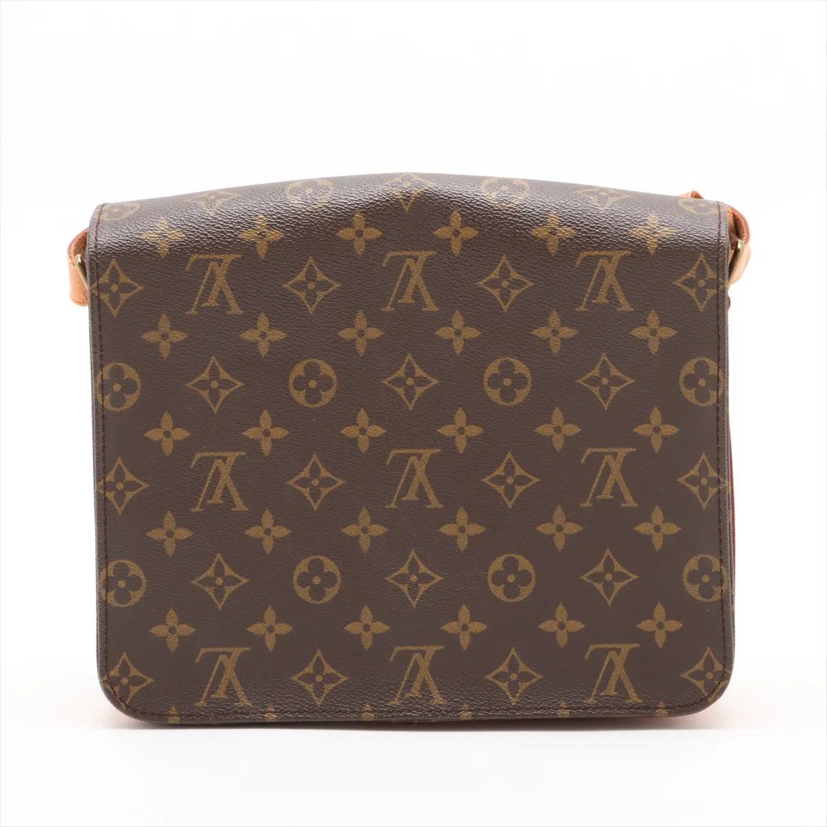 Louis Vuitton Monogram Cartouchiere Leather Shoulder Bag Crossbody — view 2