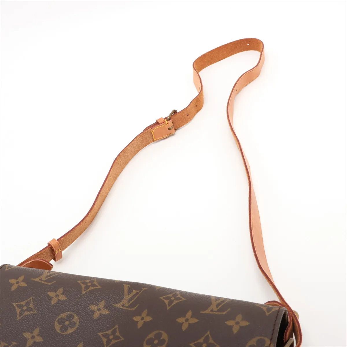 Louis Vuitton Monogram Cartouchiere Leather Shoulder Bag Crossbody — view 5