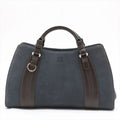 Loewe Anagram Leather Handbag Tote Silver
