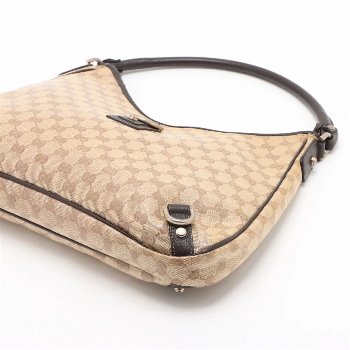 Gucci GG Crystal Abbey Leather Shoulder Bag — view 3