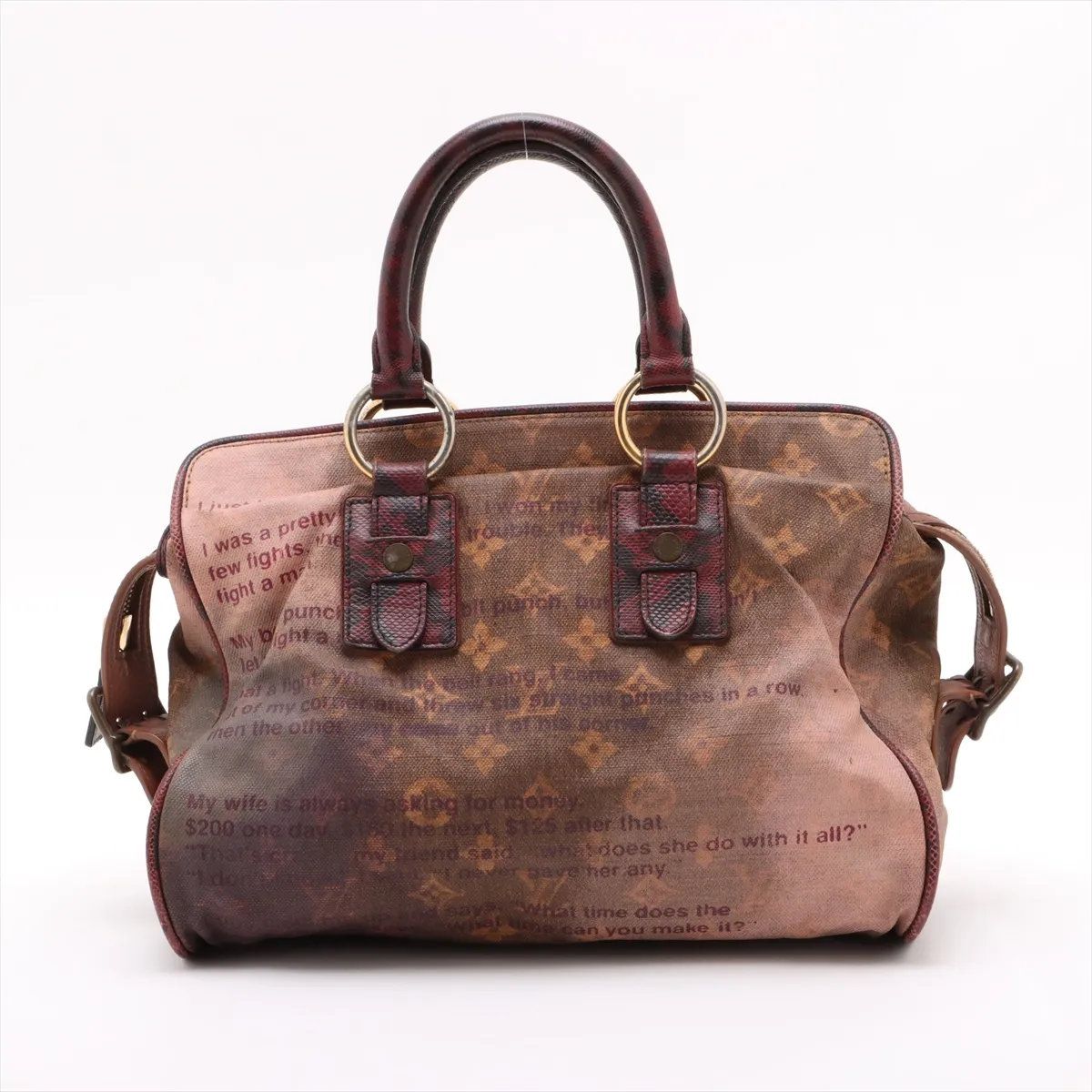 Louis Vuitton Monogram Jokes Graduate Leather Tote Bag Shoulder