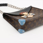 Louis Vuitton Monogram Tribal Pochette Mask Leather Shoulder Bag — view 4
