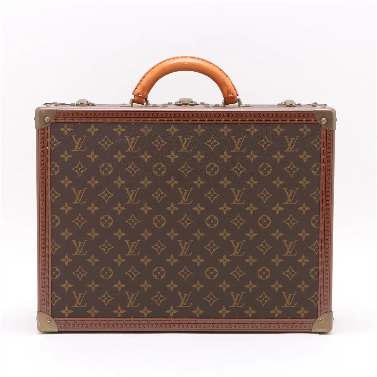Louis Vuitton Monogram Cotteville 45 Leather Trunk Hard Case Suitcase