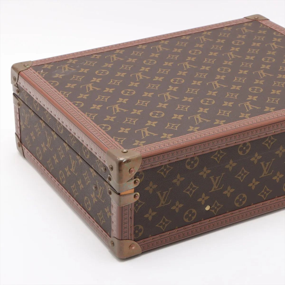 Louis Vuitton Monogram Cotteville 45 Leather Trunk Hard Case Suitcase — view 4