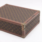 Louis Vuitton Monogram Cotteville 45 Leather Trunk Hard Case Suitcase — view 3