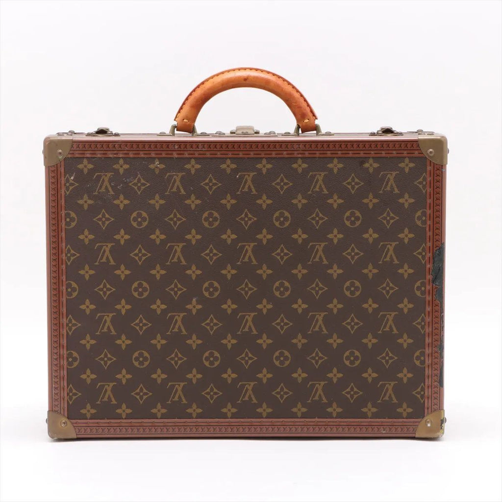 Louis Vuitton Monogram Cotteville 45 Leather Trunk Hard Case Suitcase — view 2