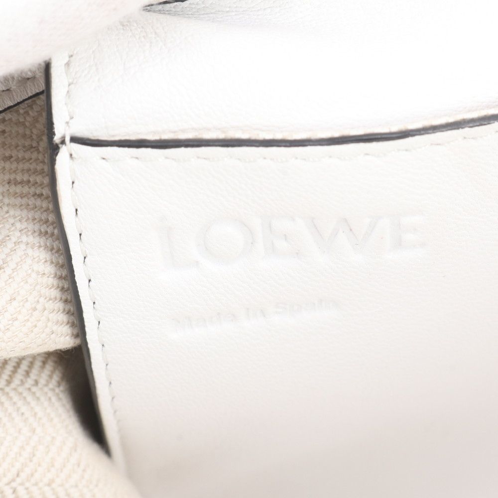 Loewe Vertical Anagram Fringe Leather Tote Bag Shoulder Hand — view 8