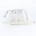 Loewe Vertical Anagram Fringe Leather Tote Bag Shoulder Hand — view 6