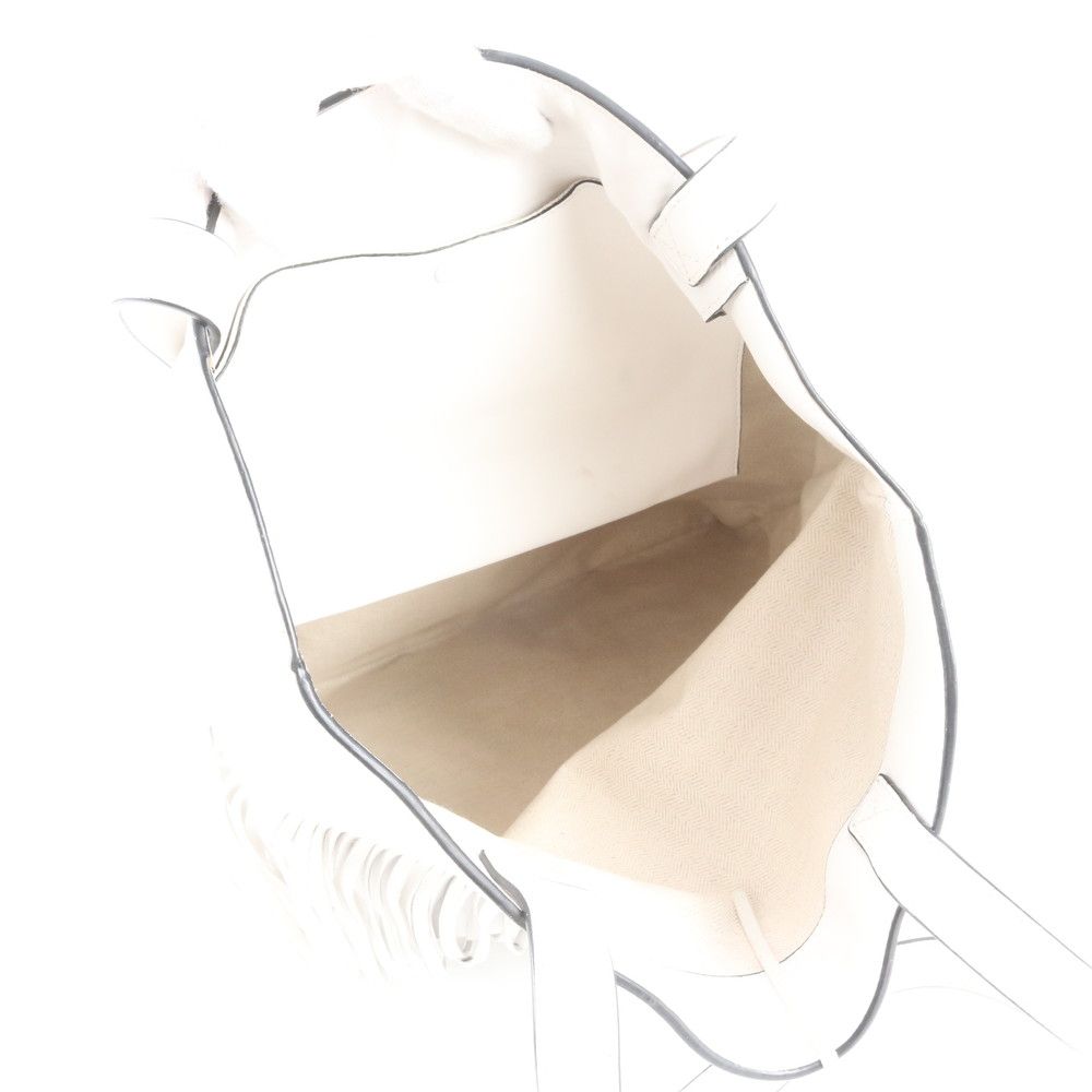 Loewe Vertical Anagram Fringe Leather Tote Bag Shoulder Hand — view 7