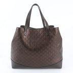 Gucci Guccissima Leather Tote Bag Shoulder Business Brown — view 3