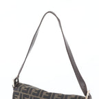 Fendi Zucca Mamma Bucket Leather Canvas Shoulder Bag — view 2