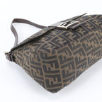 Fendi Zucca Mamma Bucket Leather Canvas Shoulder Bag — view 5