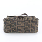 Fendi Zucca Mamma Bucket Leather Canvas Shoulder Bag — view 6