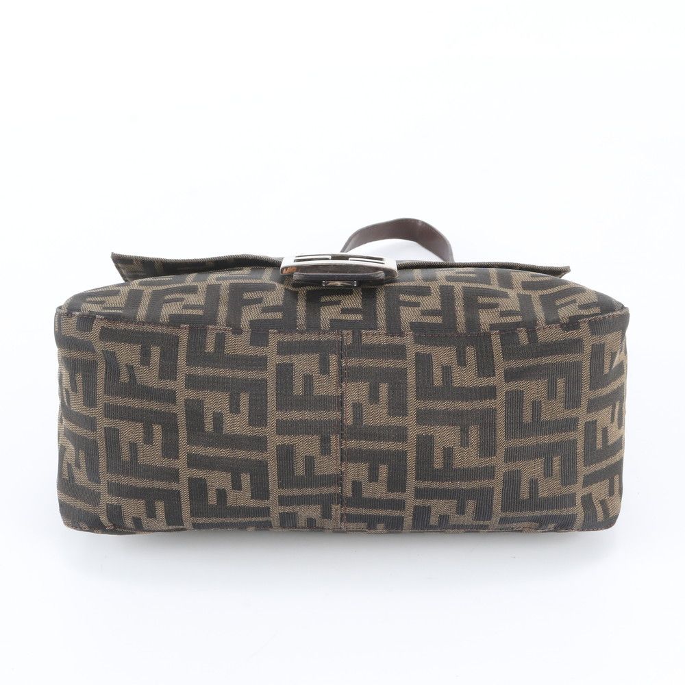Fendi Zucca Mamma Bucket Leather Canvas Shoulder Bag — view 6