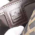 Fendi Zucca Mamma Bucket Leather Canvas Shoulder Bag — view 8