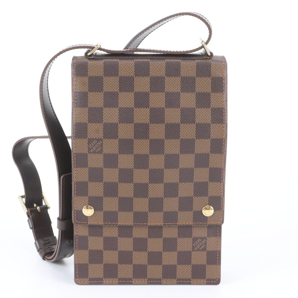 Louis Vuitton Damier Portobello Leather Shoulder Bag Crossbody Messenger