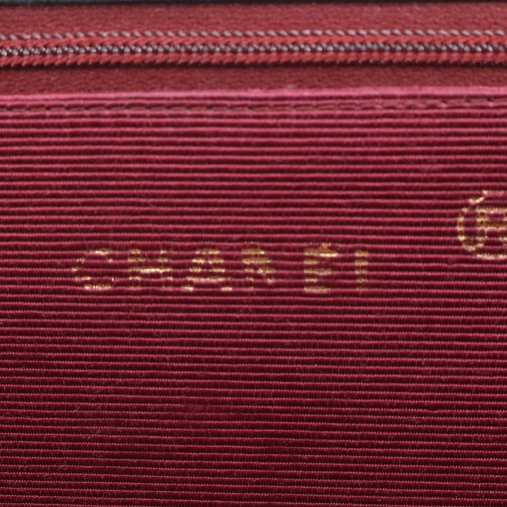 Chanel V-stitch Chain Leather Shoulder Bag Black — view 8